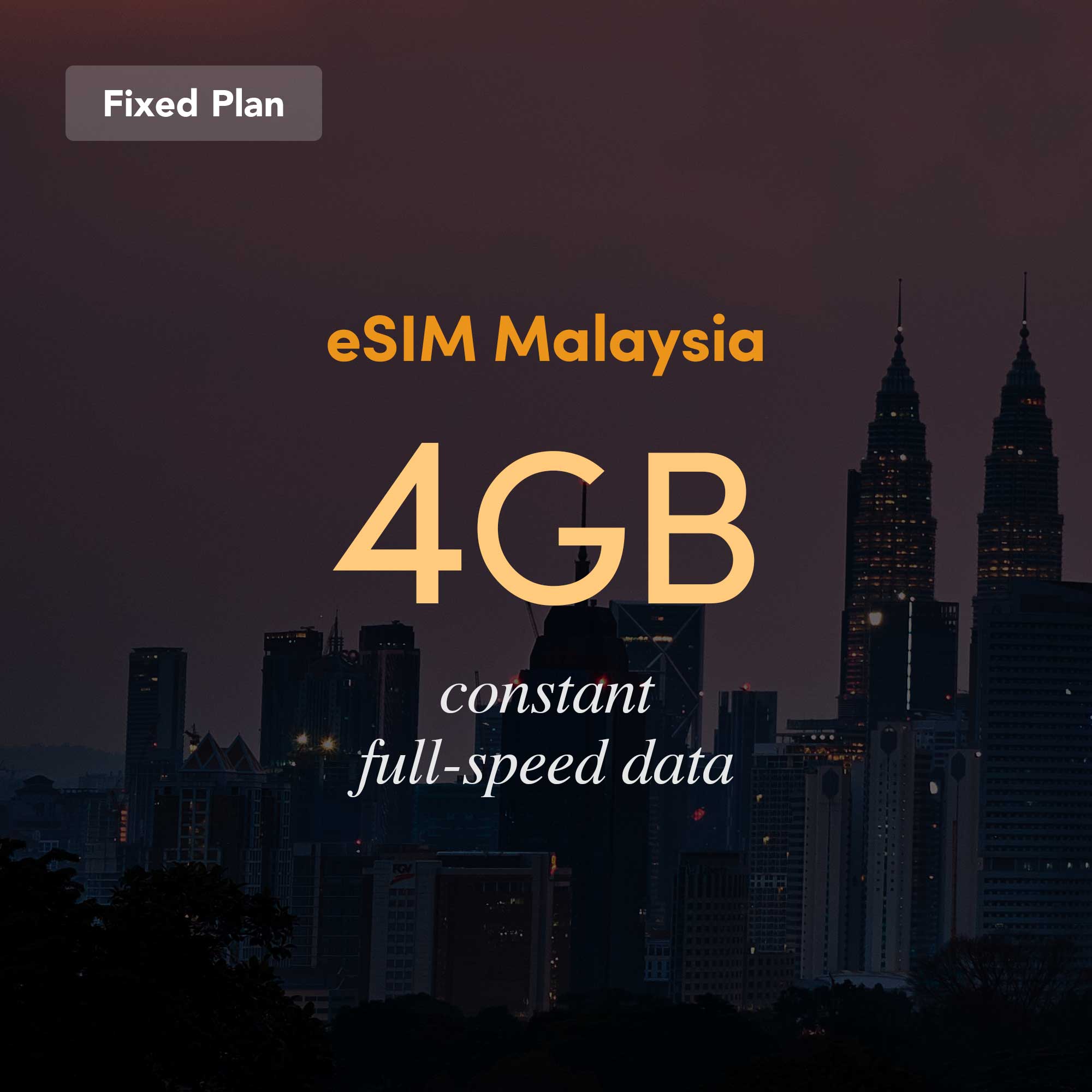 eSIM Malaysia Fixed Plan 4GB